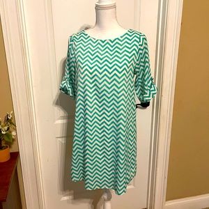 Chevron print sundress